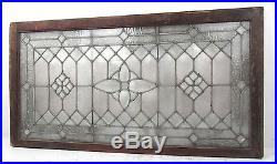 Large Vintage Leaded Etched Glass Window (2762)NJ