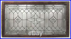 Large Vintage Leaded Etched Glass Window (2762)NJ
