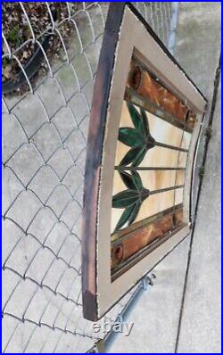 Leaded Slag/Stained Glass Window Union Railroad Depot Lansing Michigan