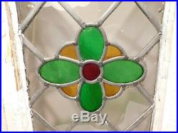 Leaded Stained Glass Window 1900. Wowheavy Lead Beadover 100 Years Old