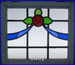 MACKINTOSH ROSE MIDSIZE OLD ENGLISH LEADED STAINED GLASS WINDOW 23 1/4 x 20 MACKINTOSH ROSE MIDSIZE OLD ENGLISH LEADED STAINED GLASS WINDOW 23 1/4 x 20