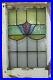 MIDSIZE_OLD_ENGLISH_LEADED_STAINED_GLASS_WINDOW_Pretty_Floral_16_75_x_25_01_dw