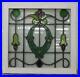 MIDSIZE_OLD_ENGLISH_LEADED_STAINED_GLASS_WINDOW_Stunning_Floral_Design_23_x_22_01_tve