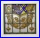 MID_SIZE_OLD_ENGLISH_LEAD_STAINED_GLASS_WINDOW_Hand_Painted_Shield_24_x_22_5_01_ofv