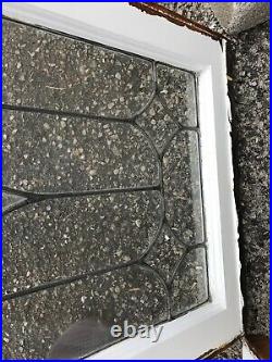 MK 84 two available price separate Antique leaded glass window 18.25 x 35