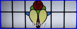 Mackintosh Transom Old English Leaded Stained Glass Window 33.75 X 14.5