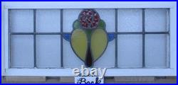 Mackintosh Transom Old English Leaded Stained Glass Window 33.75 X 14.5