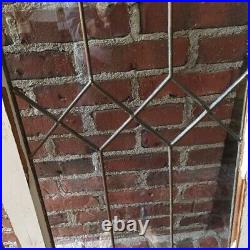 Matched Pair Antique Leaded Glass Windows/Doors