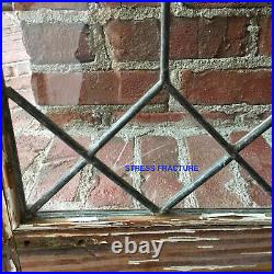 Matched Pair Antique Leaded Glass Windows/Doors