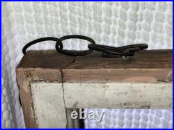 Matching Pair of Antique Leaded Stain Glass Windows 20x14.5