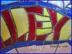 Nautical, Leaded Glass, Ship's Galley Sign