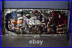 Nice Antique Extra Large Stained Glass Window, The Resurrection, Zettler (R17)