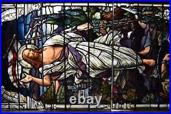 Nice Antique Extra Large Stained Glass Window, The Resurrection, Zettler (R17)