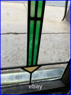 Nice Antique Stained Leaded Glass Windows 36 by 28 Circa 1910