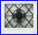 OLD_ENGLISH_LEADED_STAINED_GLASS_WINDOW_Lovely_Diamond_Cross_19_75_x_18_01_lvnr