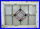 OLD_ENGLISH_LEADED_STAINED_GLASS_WINDOW_Stunning_Pink_Diamond_22_5_x_16_01_bj