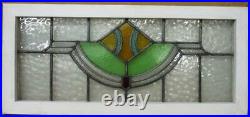 OLD ENGLISH LEADED STAINED GLASS WINDOW TRANSOM Abstract Design 33.25 15.25