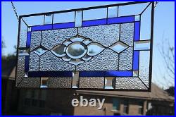 Oh Boy -Beveled Stained Glass Window Panel- 28 1/8 x 14 1/8 HMD-US