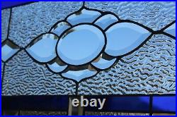Oh Boy -Beveled Stained Glass Window Panel- 28 1/8 x 14 1/8 HMD-US