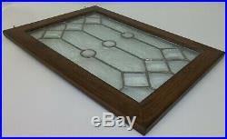 Old Leaded Glass Reframed Window Architectural Reclaimed Salvage