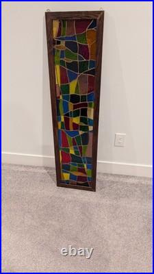 One-of-a-Kind! Beautiful! Handcrafted Stained Glass 49.5 Tall, 13 W, 1.5 T