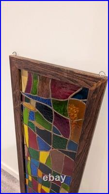 One-of-a-Kind! Beautiful! Handcrafted Stained Glass 49.5 Tall, 13 W, 1.5 T