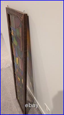 One-of-a-Kind! Beautiful! Handcrafted Stained Glass 49.5 Tall, 13 W, 1.5 T