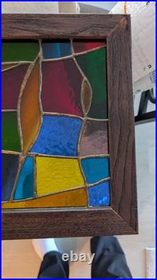 One-of-a-Kind! Beautiful! Handcrafted Stained Glass 49.5 Tall, 13 W, 1.5 T One-of-a-Kind! Beautiful! Handcrafted Stained Glass 49.5 Tall, 13 W, 1.5 T