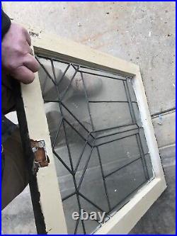 PA 32 antique leaded glass window 24.25 x 28.75