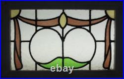 PRETTY ABSTRACT MIDSIZE ENGLISH LEADED STAINED GLASS WINDOW 24 1/4 x 15 3/4 PRETTY ABSTRACT MIDSIZE ENGLISH LEADED STAINED GLASS WINDOW 24 1/4 x 15 3/4