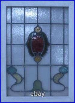 PRETTY ABSTRACT MIDSIZE OLD ENGLISH LEADED STAINED GLASS WINDOW 18 3/4 x 26 PRETTY ABSTRACT MIDSIZE OLD ENGLISH LEADED STAINED GLASS WINDOW 18 3/4 x 26