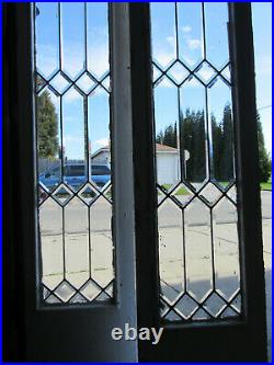Pair Antique Beveled Glass Sidelites Or Doors 14 X 83 Architectural Salvage