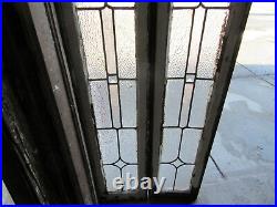 Pair Antique Beveled Glass Sidelites Windows 66 Tall Architectural Salvage