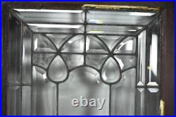 Pair Antique Leaded Beveled Glass Windows Circa 1920's