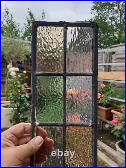 Pair Of Small Victorian Stained Glass Window Panels