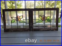 Pattern Set 2 English Leaded Stain Glass Windows 22 3/8 X 18 3/4 Both for 1 $$ Pattern Set 2 English Leaded Stain Glass Windows 22 3/8 X 18 3/4 Both for 1 $$