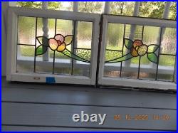 Pattern Set 2 English Leaded Stain Glass Windows 22 3/8 X 18 3/4 Both for 1 $$ Pattern Set 2 English Leaded Stain Glass Windows 22 3/8 X 18 3/4 Both for 1 $$
