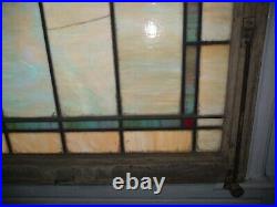 Pearlescent Vintage Antique Church Leaded Stained Glass Windows Tiles 38x96