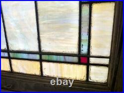 Pearlescent Vintage Antique Church Leaded Stained Glass Windows Tiles 38x96