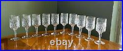 Peill Crystal Granada Handcrafted in Germany, Set of 10, Stem Drinking Glasses