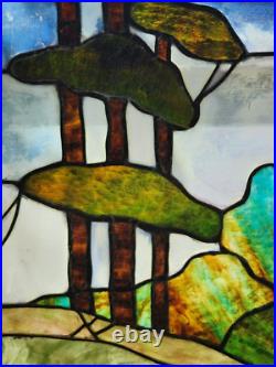 Period Arts And Crafts Leaded Stained Glass Window
