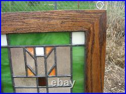 Prairie/craftsman Style Pair Of Stained Glass Windows