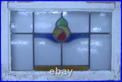 Pretty Abstr. Midsize Old English Leaded Stained Glass Window 26 1/4 X 17 1/2 Pretty Abstr. Midsize Old English Leaded Stained Glass Window 26 1/4 X 17 1/2
