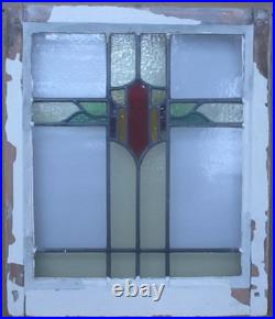 Pretty Abstract Midsize Old English Leaded Stained Glass Window 20.75 X 24.5 Pretty Abstract Midsize Old English Leaded Stained Glass Window 20.75 X 24.5