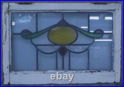 Pretty Abstract Midsize Old English Leaded Stained Glass Window 23.75 X16.25