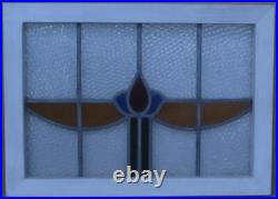 Pretty Abstract Midsize Old English Leaded Stained Glass Window 24.75 X 18
