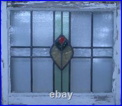 Pretty Abstract Midsize Old English Leaded Stained Glass Window 25 X 21.5 Pretty Abstract Midsize Old English Leaded Stained Glass Window 25 X 21.5