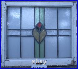 Pretty Abstract Midsize Old English Leaded Stained Glass Window 25 X 21.5 Pretty Abstract Midsize Old English Leaded Stained Glass Window 25 X 21.5