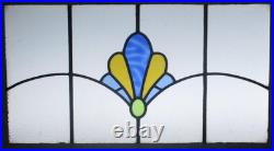 Pretty Abstract Midsize Old English Leaded Stained Glass Window 27.25 X 17.25 Pretty Abstract Midsize Old English Leaded Stained Glass Window 27.25 X 17.25