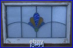 Pretty Abstract Midsize Old English Leaded Stained Glass Window 27.25 X 17.25 Pretty Abstract Midsize Old English Leaded Stained Glass Window 27.25 X 17.25